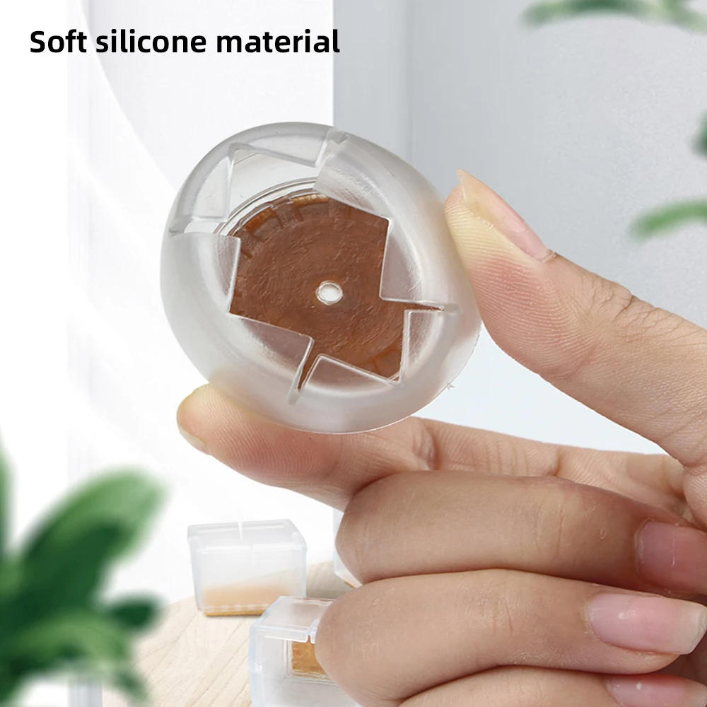 Description Picture 6 of item20/4PCS Chair Legs Pads Sofa Anti-slip Leveling Covers Furniture Anti-noise Pads Wood Floor Protectors Mats Home Decorations