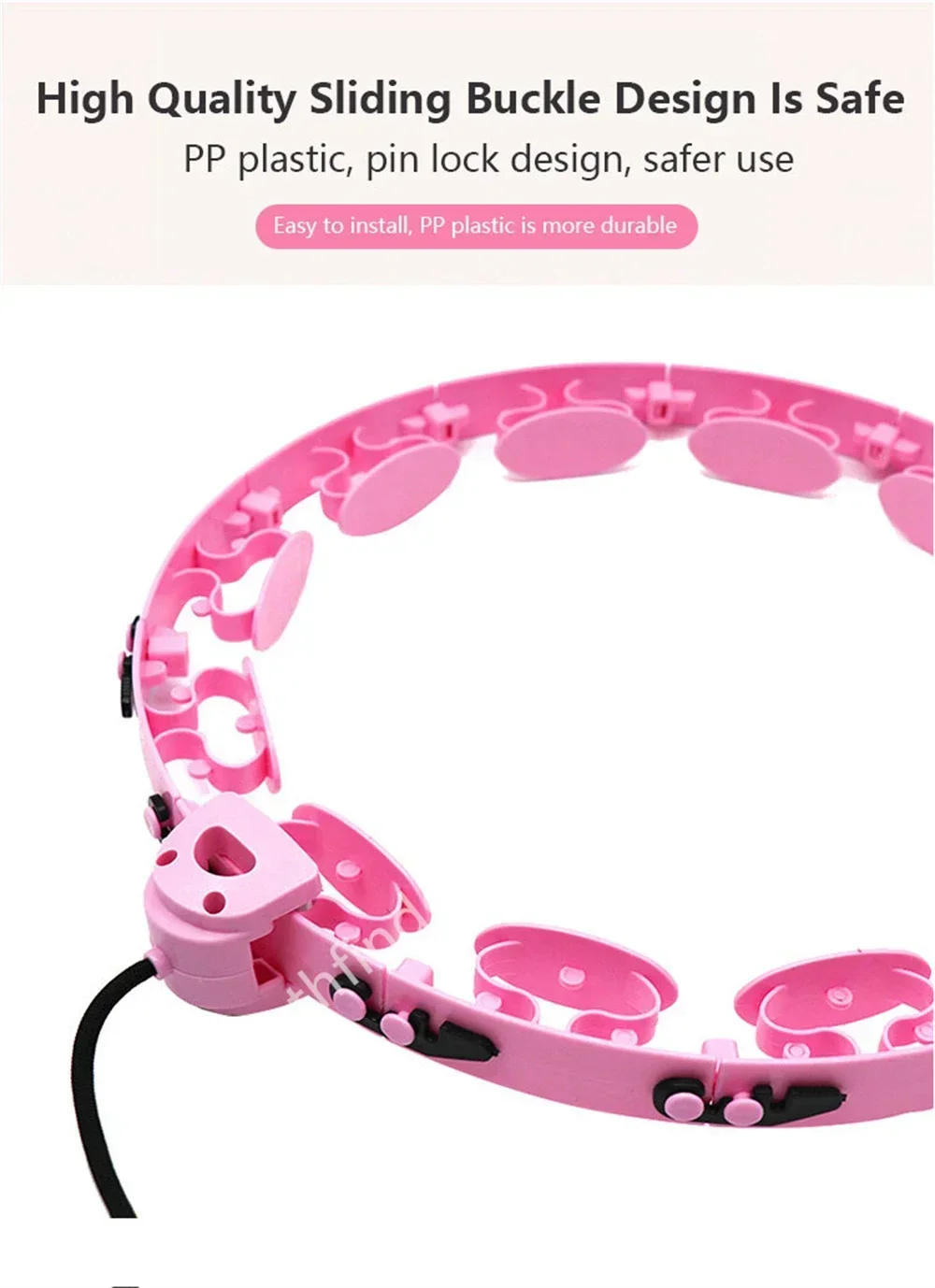 Description Picture 6 of itemSports Hoop Waist Trainer Exercise At Home Slimming Belly Portable Fitness Equipment Body Building Entertainment Fitness