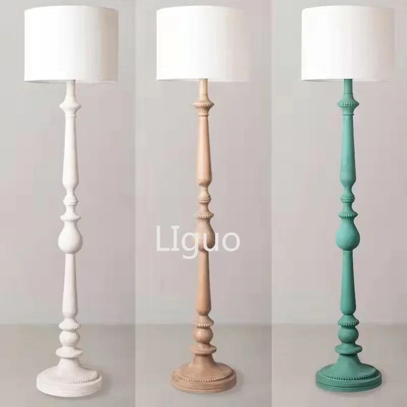 Description Picture 5 of itemRetro Solid Wood 3 Color LED Floor Lamp Designer Chinese Creative Simple Family Living Room Floor Lamp