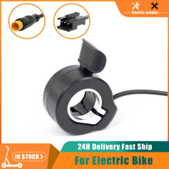 Electric Bike 130X Thumb Throttle 24V 36V 48V 60V 72V 3pin Waterproof Connector Ebikes Right/Left Hand Finger Throttle Accessory
