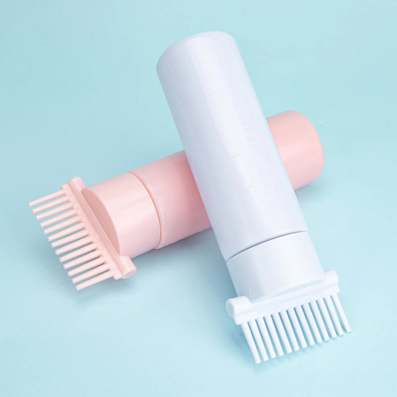 Description Picture 4 of item180ml Plastic Purpose Squeeze Bottle Refillable Multicolor Comb Color Applicator for Hair Coloring Hairdressing Styling Tools