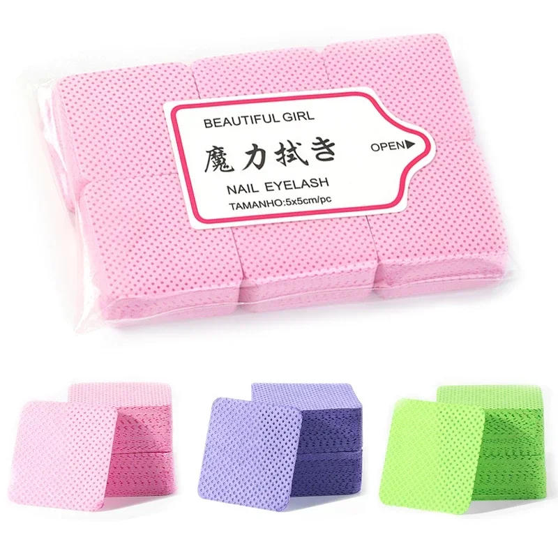 Description Picture 2 of item100-540Pcs Lint Free Nail Wipes Gel Nail Polish Remover Napkin Cotton Wipes Paper Pad UV Gel Dust Cleaner Manicure Nail Tools