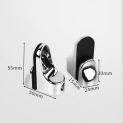 2pcs Wall Mount Home Supply Cabinet Shelf Holder L-Shaped Zinc Alloy Bracket Clamp Hardware Cabinet Support Pins