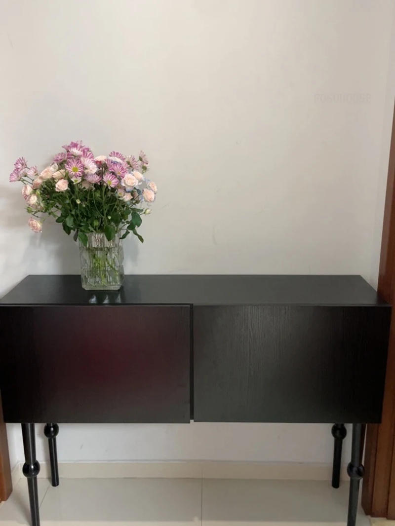 Description Picture 4 of itemNordic Simple Console Tables for Coffee Shops Double-door High-legged Tables Fashion Wooden Board Design Console Table for Hotel