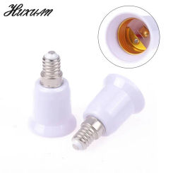 2Pcs E14 to E27 Lamp Bulb Socket base Holder Converter 110v 220V Light Adapter Conversion Fireproof home room Lighting