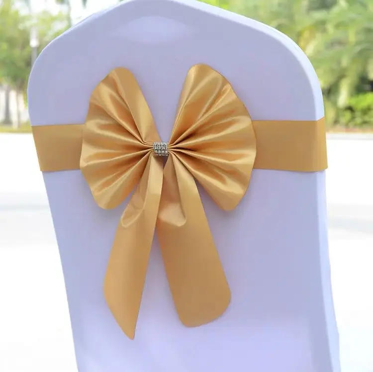Description Picture 4 of item6Pcs Butterfly Chair Sash Elastic Bow Tie Chair Sashes Band for Wedding Party Decor Hotel Home Banquet Event Stage Decoration