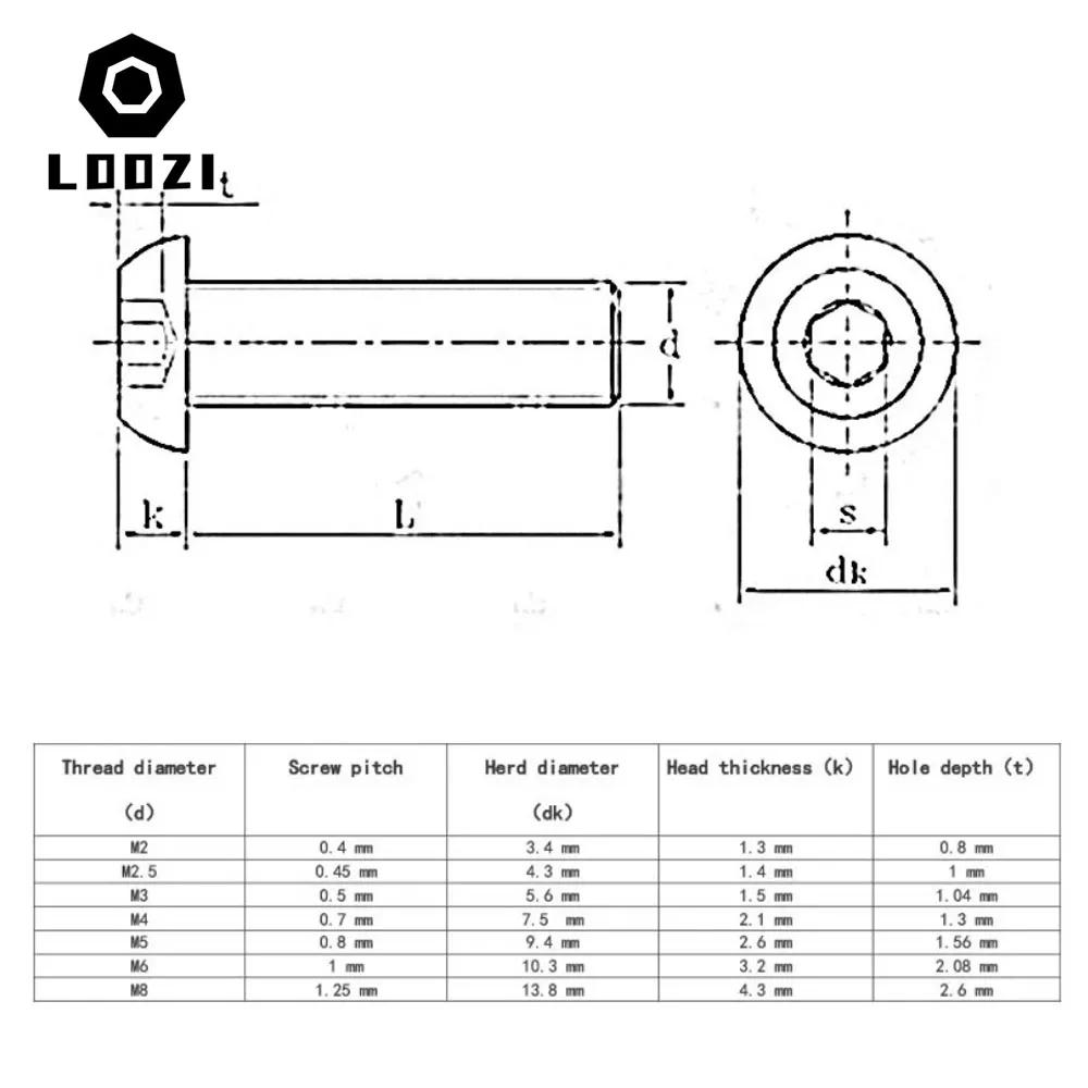 Description Picture 2 of item280/450pcs M2 M3 Steel Hex Hexagon Socket Button Round Head Screw Set Allen Bolt Nut Washer Kit Box Black Grade 10.9