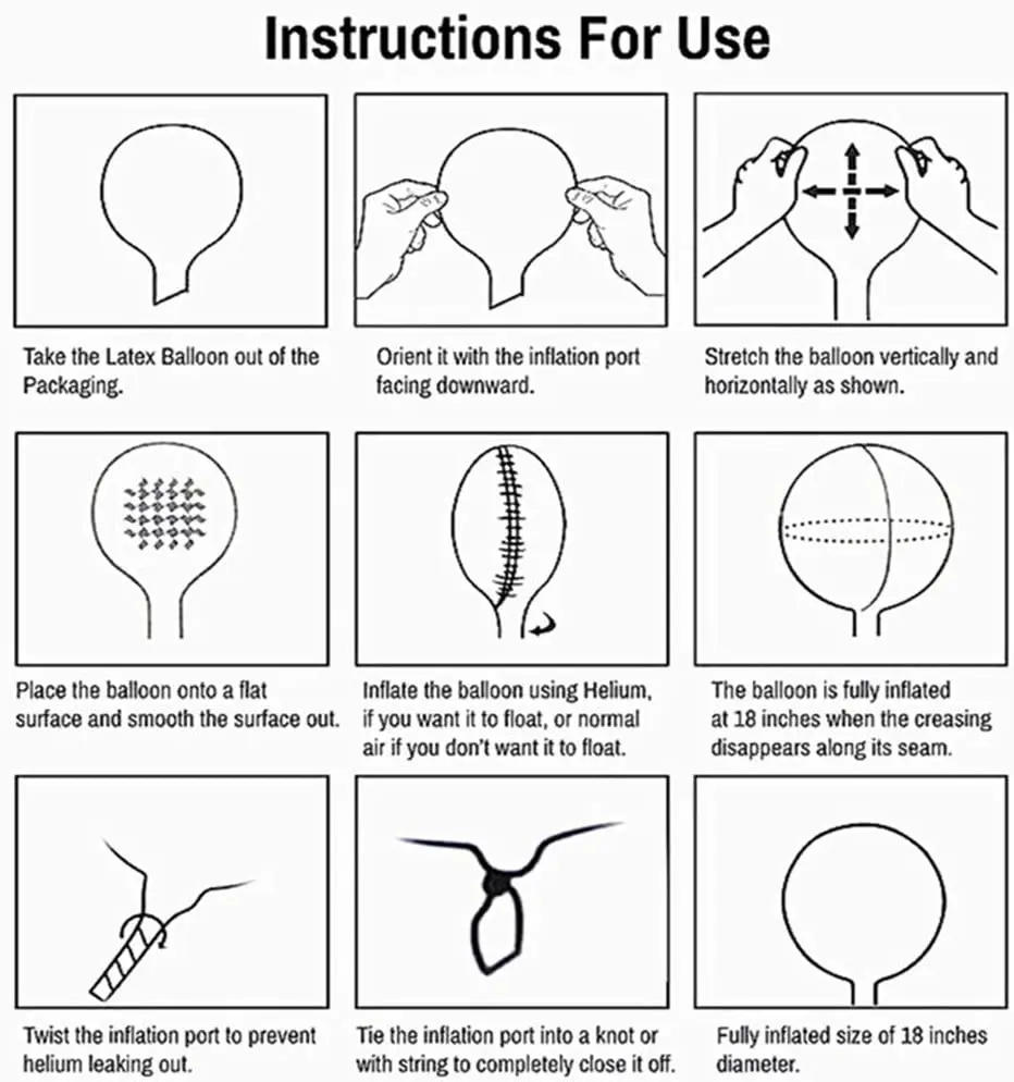 Description Picture 2 of item10pcs 10-24inch Transparent Bobo Bubble Balloon Clear Inflatable Air Helium Globos Wedding Birthday Party Decoration Baby Shower