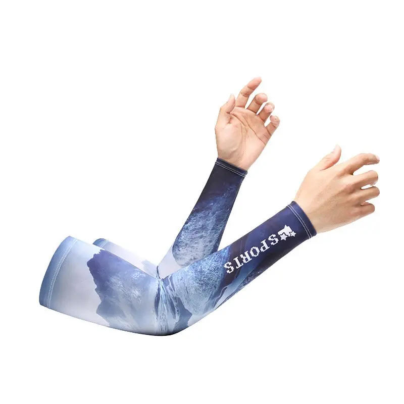 Description Picture 5 of itemCycling Cooling UV Protection Arm Sleeves Breathable Ice Silk Fabric Sun Sleeve For Riding Bicycle Summer Climbing Running Sport