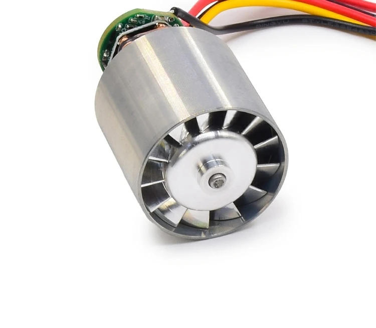 Description Picture 5 of itemDC 9V 12V 24V 100000RPM Ultra-high Speed BLDC 3-Phase Brushless Motor Equipped w/ driver CNC Aluminum Alloy Impeller Ducted Fan