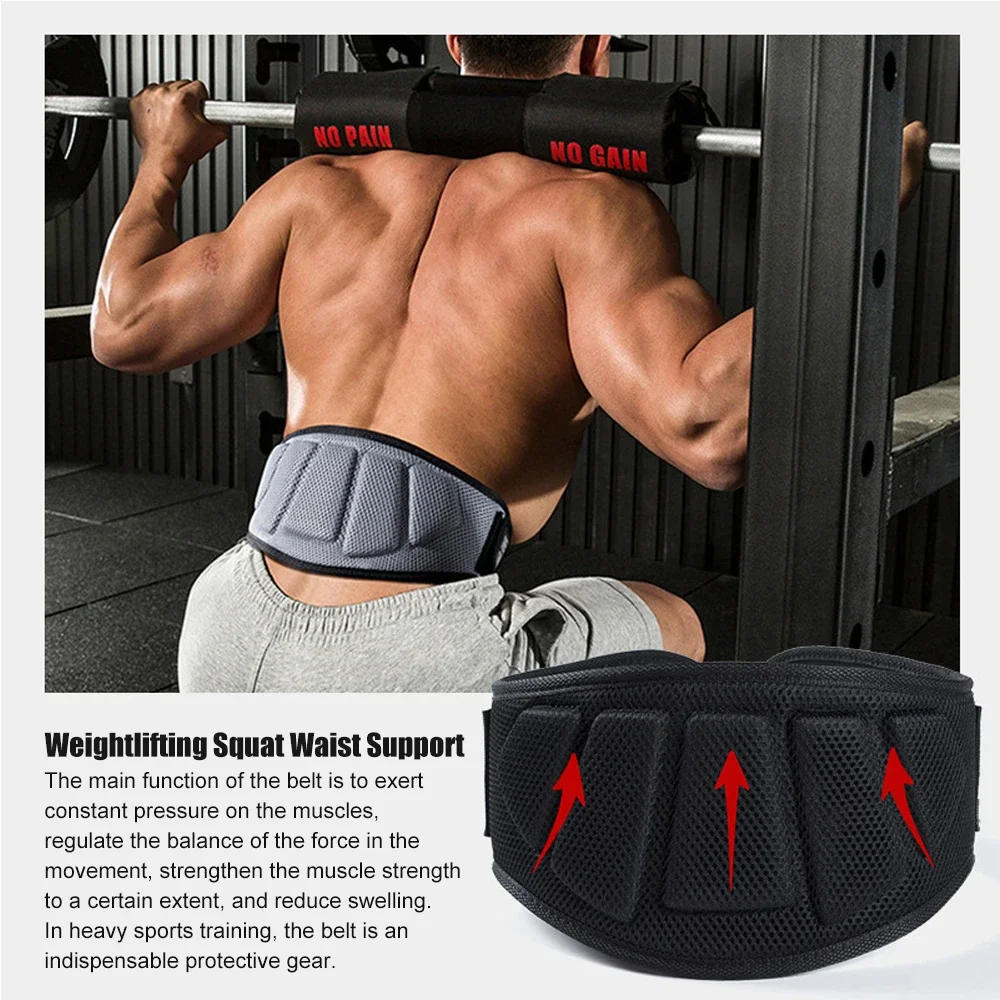 Description Picture 6 of itemSports Fitness Weight Lifting Waist Belts Gym Workout Lumbar Back Support, Powerlifting, Strength Training, Squat, Weightlifting