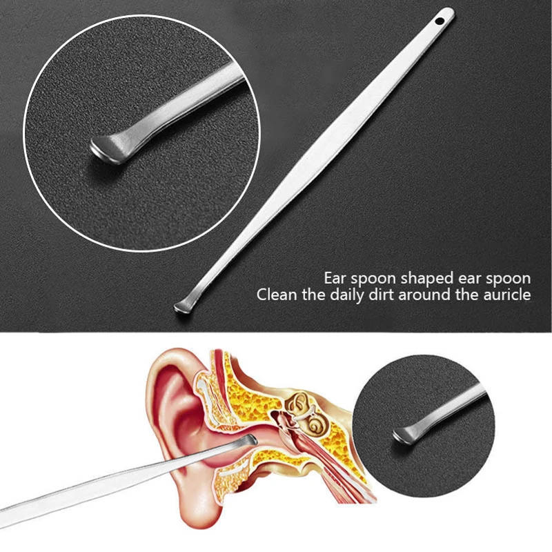 Description Picture 5 of itemEar Cleaner Ear Wax Remover Cleaning Kit Pickers Pick Earwax Curette Spoon Care Removal Tool for Baby Adults Ear Care