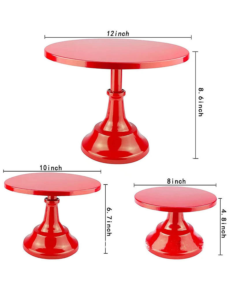 Description Picture 4 of itemCake Stand Home Party Dessert Table Display Rack Dessert Cake Tray Cold Meal Tea Break Table Afternoon Tea Center Rack Metal