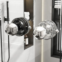New PET Suction Cup Handle Multifunctional Circular Suction Cup Handrail Furniture Hardware Cabinet Knobs Drawer