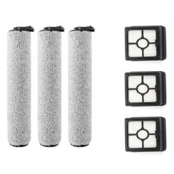 Suitable for Midea X8 Washing Machine Accessories FC9 Pro Flash Roller Brush Filter Hepa Filter Scrubber Accessories-6Pc