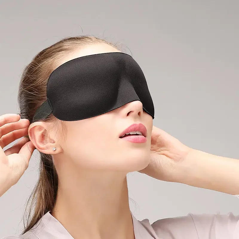 Description Picture 4 of item3D Sleeping Mask Eyepatch Block Out Light Soft Paded Sleep Rest Relax Aid Cover Patch Blindfold Face Shade Eyeshade Eyes Patchs