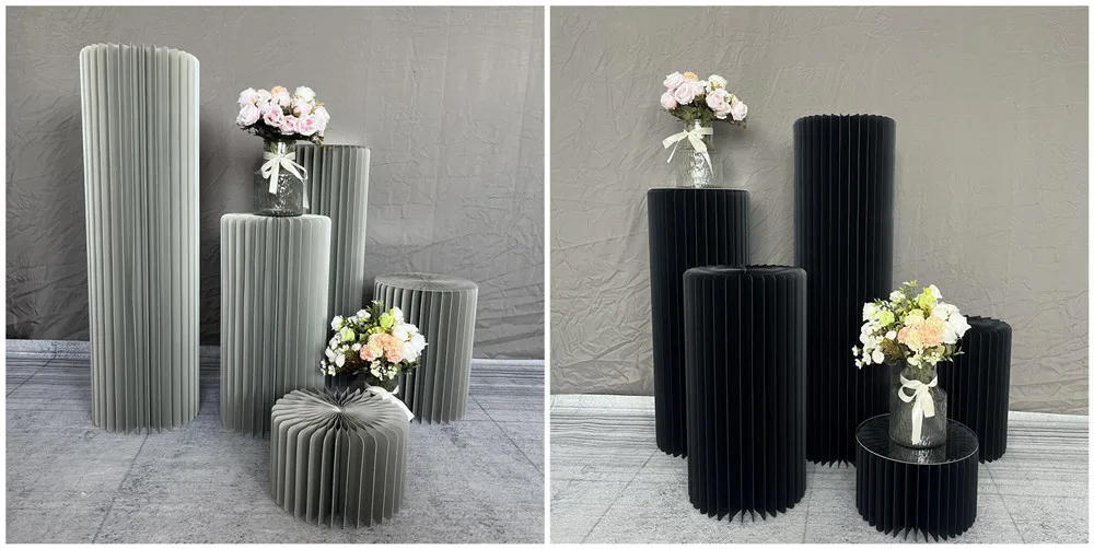 Description Picture 6 of itemCylindrical Paper Folding Festival Decoration Background Ornament Wedding Cake Stand Dessert Table Birthday Party Ramadan Decora