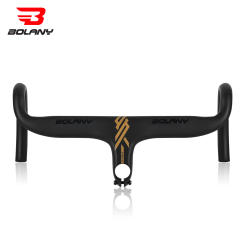 BOLANY Road Bike Handlebar Aluminum Alloy Lightweight Drop Bar Bicycle -7Angle 420mm Matte Black Handlebar for Road Bicycle