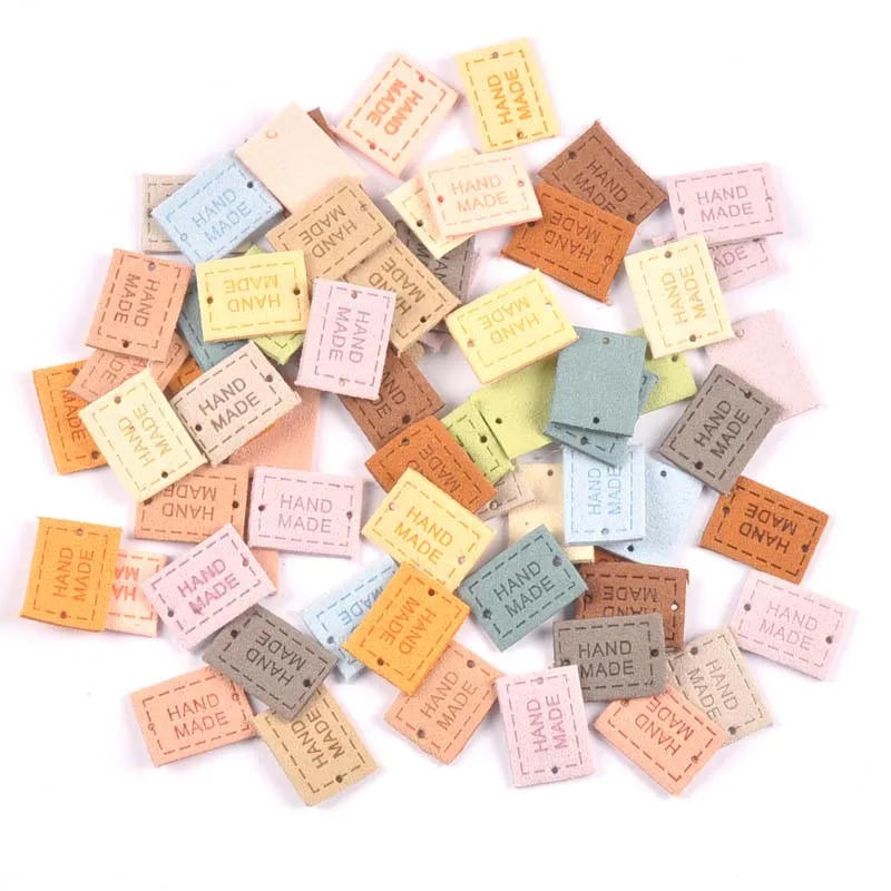 Description Picture 6 of item20Pcs 2x1.6cm PU Cloth Handmade Embossed Tags DIY Flag Label For Garment Sewing Accessories cp3433