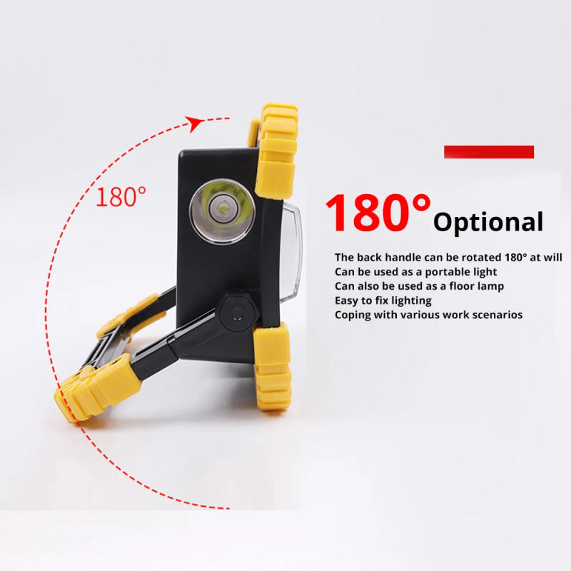 Description Picture 6 of item100W Portable Led Spotlight 3000LM Super Bright Led Work Light USB Rechargeable for Outdoor Camping Lamp Led Flashlight by 18650