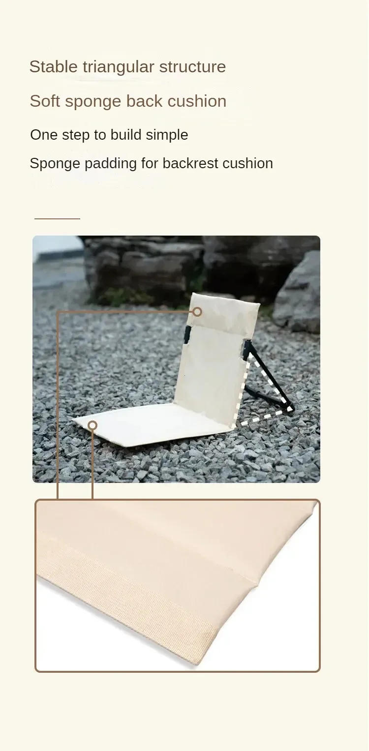 Description Picture 3 of itemFoldable Camping Chair Outdoor  portable ultra light folding stool fishing chair camping backrest sitting chair camping bench