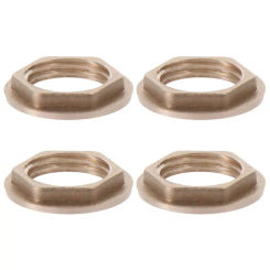 4Pcs G1/2 G3/4 Lock Nut with Flange Smooth Brass Nuts Hex Female Locknut