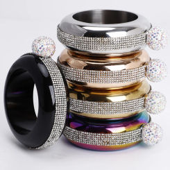 3.5oz Jug Bracelet Hip Flask Whiskey Round Flask for Alcohol Drinkware Stainless Steel Bracelet Jewelry Alcohol Bottle