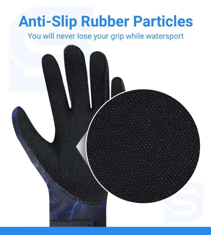 Description Picture 5 of itemNEW Neoprene Gloves 3mm Wetsuit Gloves for Men Women Thermal Keep Warm Diving Gloves Anti Slip Surfing Gloves for Spearfishing