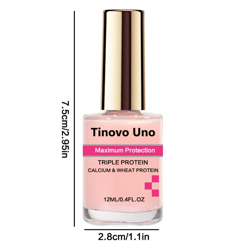 Description Picture 3 of itemTinovo Uno Pink Nail Strengthener Calcium Wheat Protein Nail Hardener Maximum Proection Polish for Nails Growth Repair Products