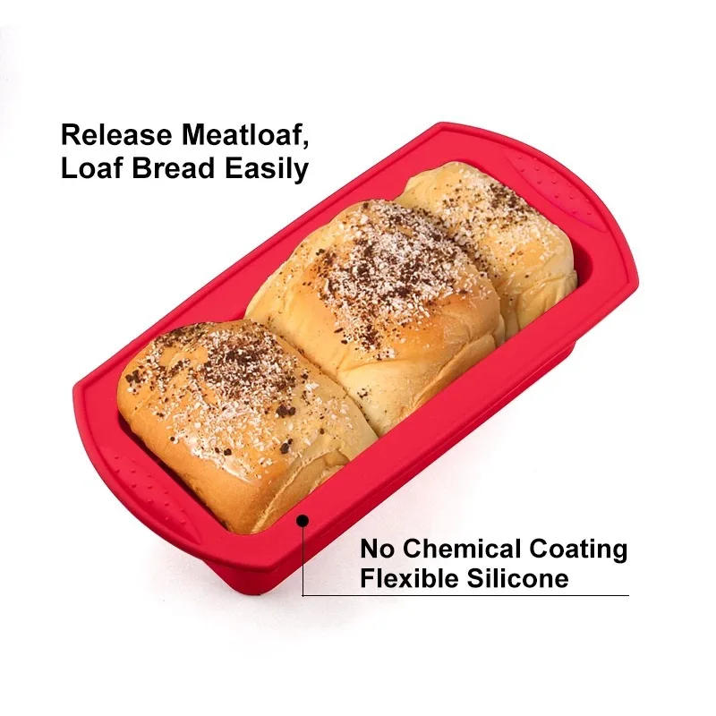 Description Picture 4 of itemSilicone Baking Molds Non-Stick Rectangle Cake Pans Mini Loaf Pan Easy Release Bread Toast Mould Kitchen Accessories Pastry Tool