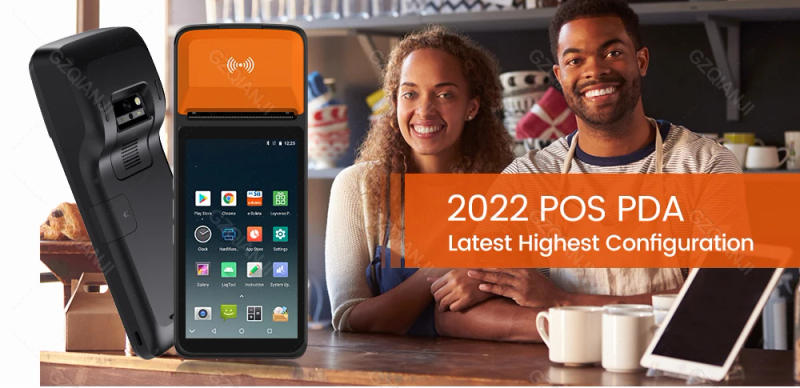 Description Picture 2 of itemPDA Terminal POS Android System Device with 58mm Thermal Receipt Bill Printer All in one NFC Loyverse Machine for Retail Store