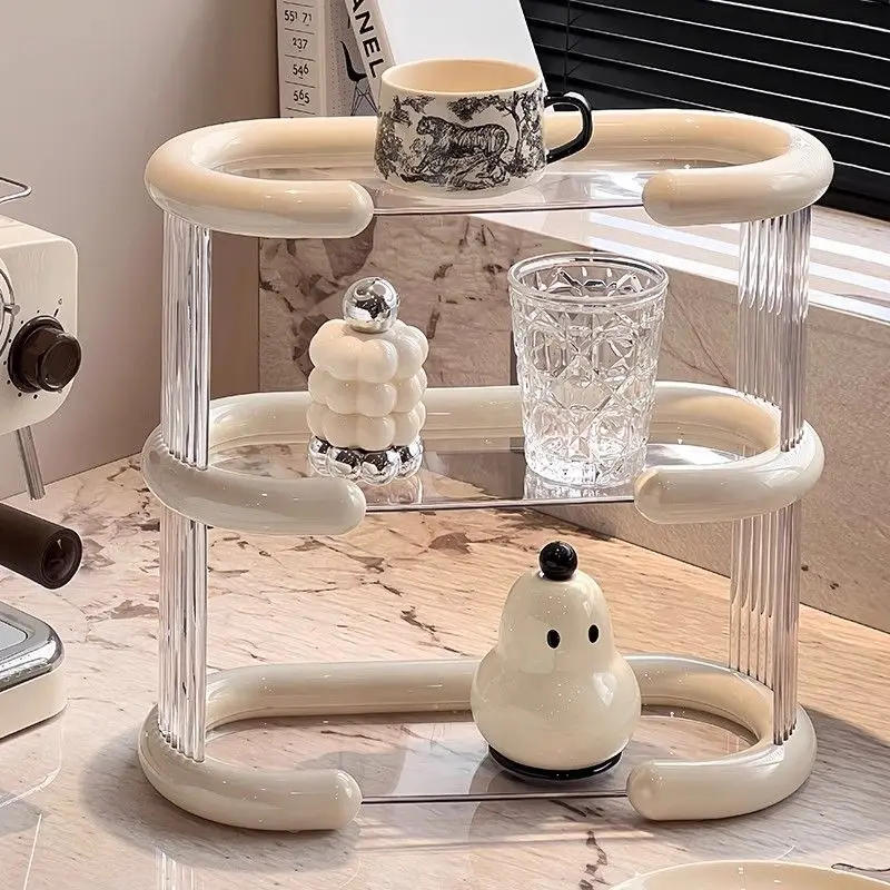 Description Picture 2 of itemAcrylic Dresser on 2/3 Floors Fashion Perfume Storage Display Rack Dressing Table Dressing Rack