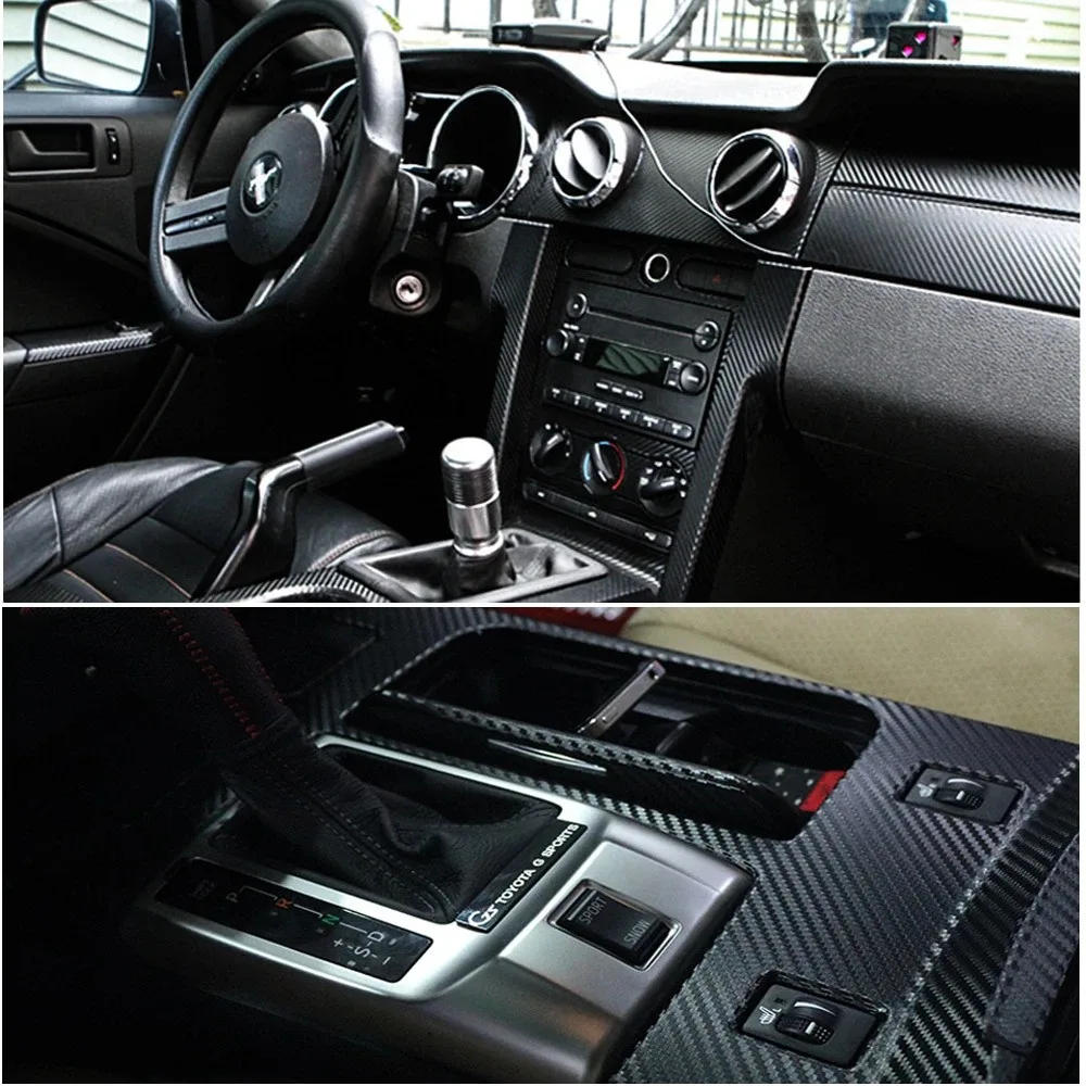 Description Picture 4 of itemBlack Matte Car Vinyl Sticker Glossy Carbon Fiber Film Car Packaging Foil Notebook Computer Motorcycle Decor Protective Film