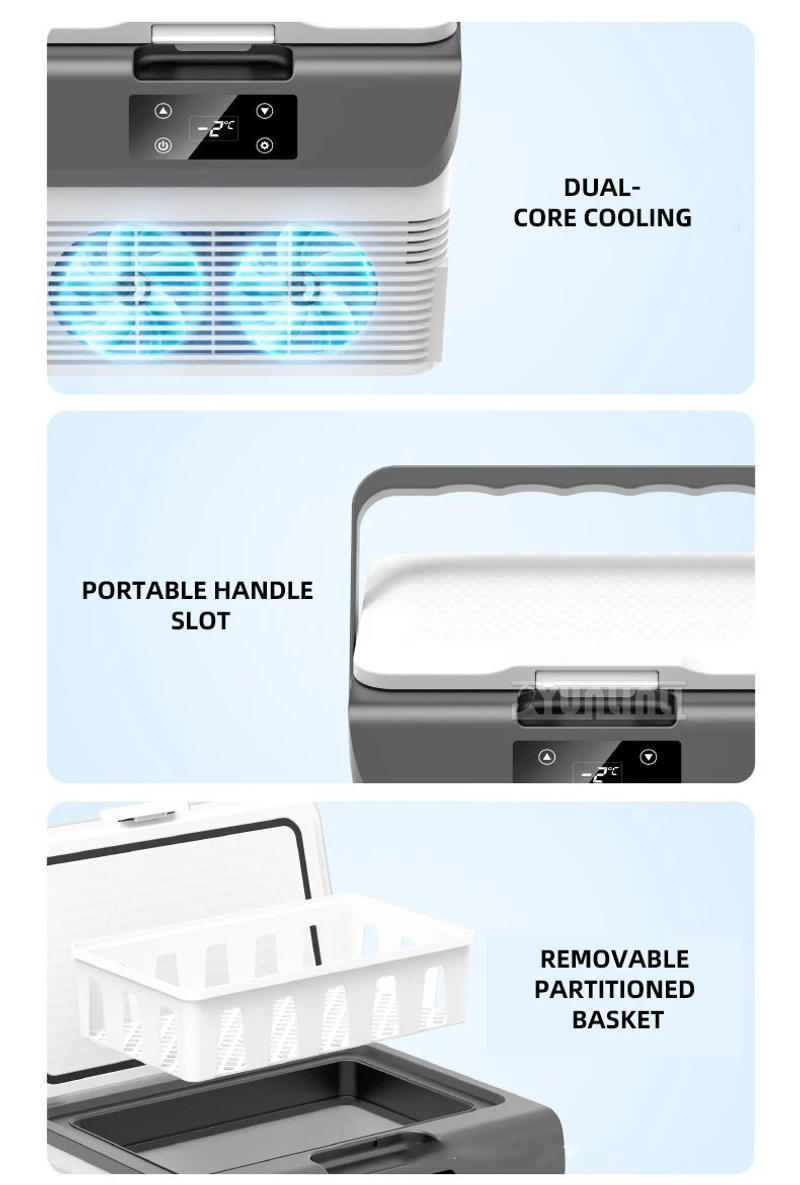 Description Picture 3 of item15L Small Car Refrigerator 24V12V Digital Display Portable Fridge Freezer for Vehicle 15L-B