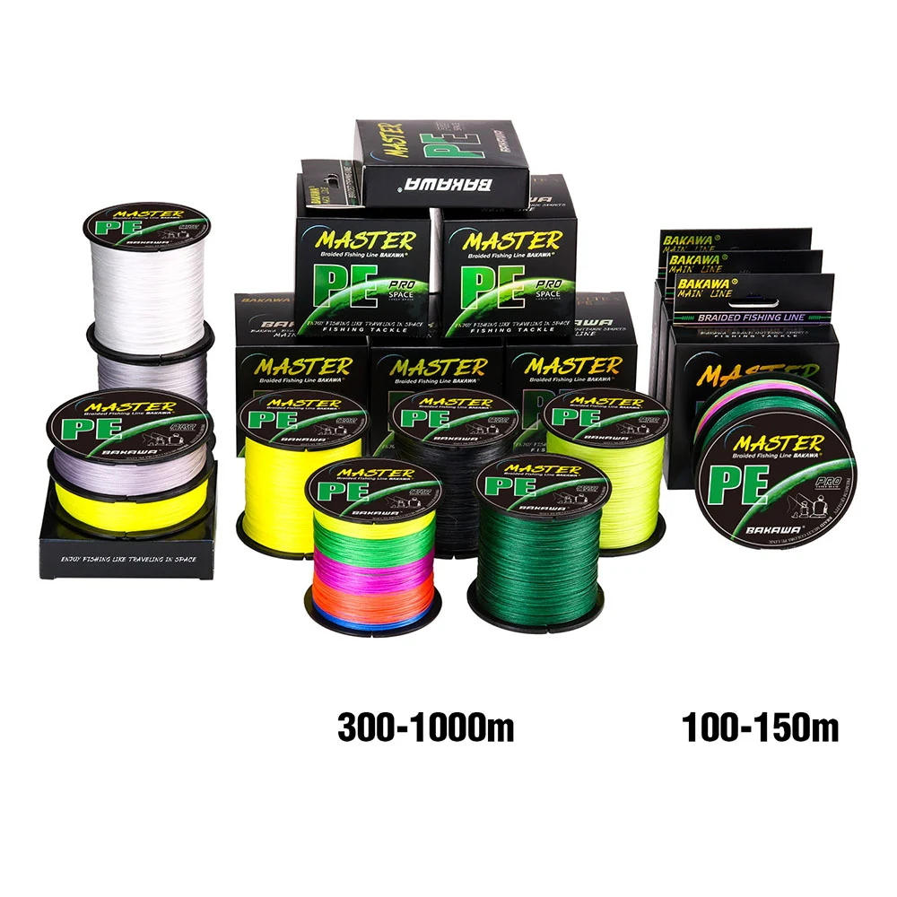 Description Picture 4 of itemBAKAWA 4 Strands Braided Pe Fishing Line Multifilament X4 300M 500M 1000M 100M Carp Japanese Wire Fly Sea Saltwater Pesca
