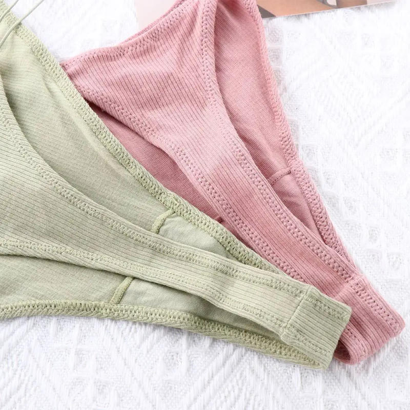 Description Picture 6 of itemWomen Female Cotton Low Rise T Pants Thin Strappy G Strings Panties Thongs Underwear