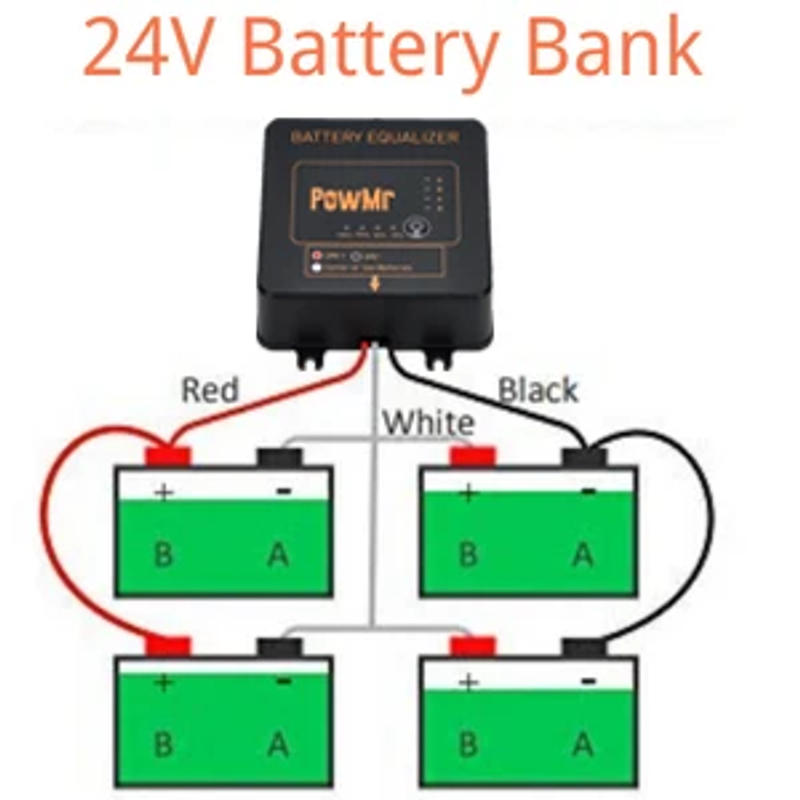 Description Picture 6 of itemPowMr Battery Equalizer for 24V 36V 48V System Solar Voltage Balancer 1PC 2PCS 3PCS Series-Parallel Connected Charge Controller