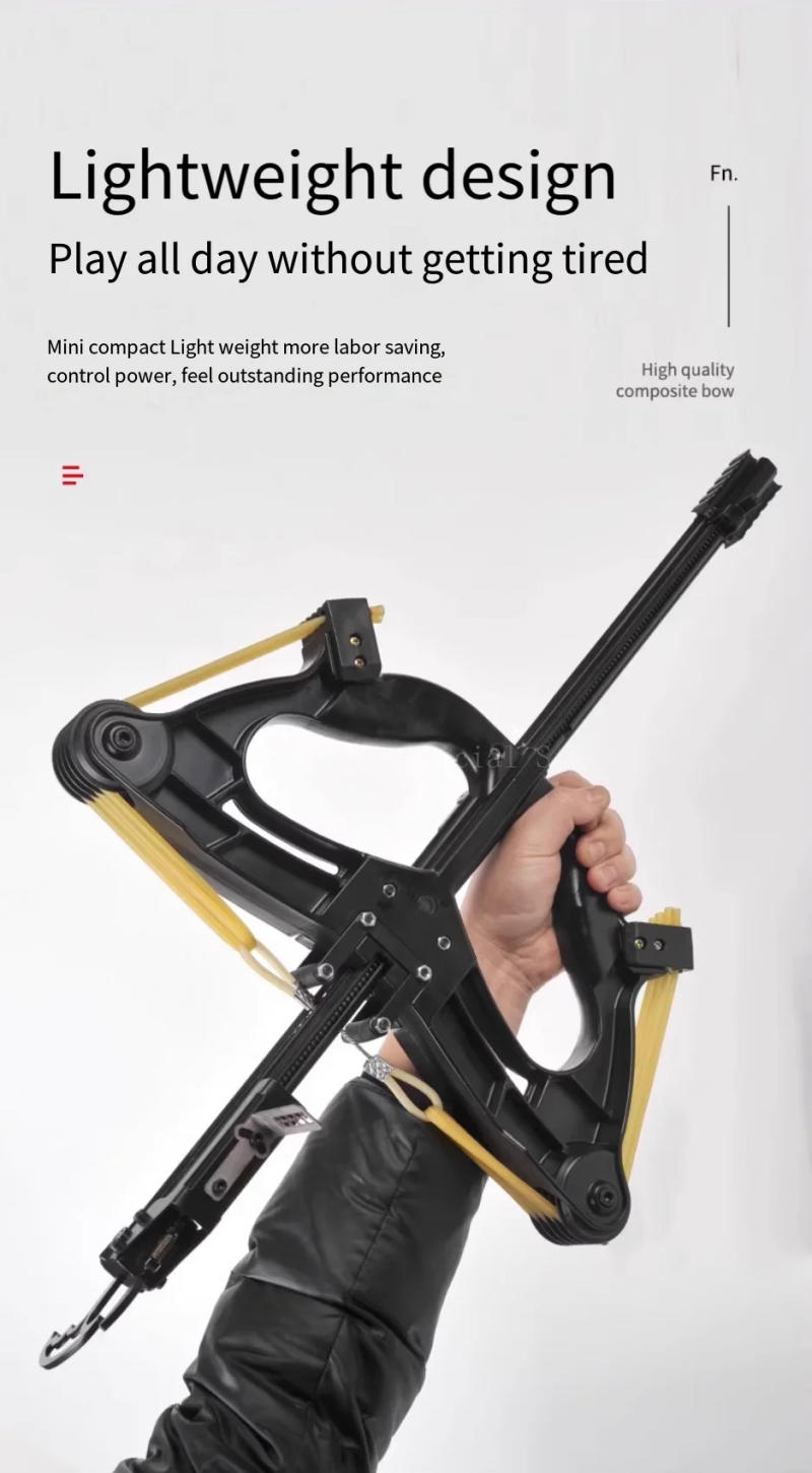 Description Picture 4 of item60LBS Slingshot Laser All-metal Powershot Hunting Steel Ball Slingshot Composite Bow Steel Mini Infrared Compound Bow Set