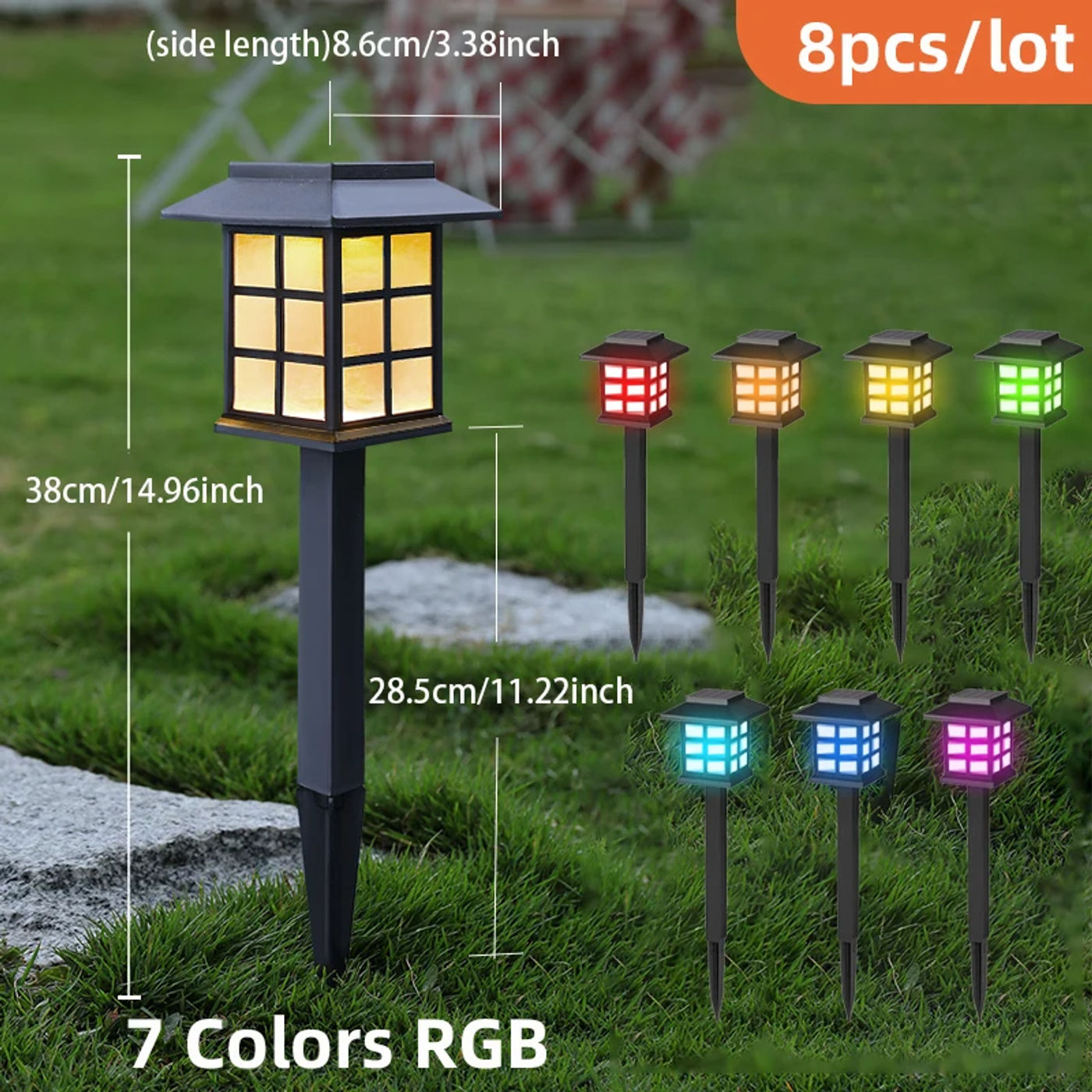 RGB 7 Colors 8PCS