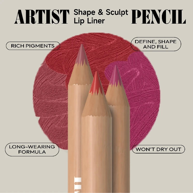 Description Picture 3 of itemFACE SECRET 4Pcs/Set,Moisturizing Fresh Lightweight Plumping Lip Gloss With Brown LipLiner Set Non-Sticky Liquid Lipstick Makeup