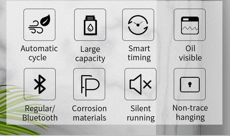 Description Picture 4 of itemNamste Electric Aromatic Oasis Bluetooth 1000m³ Essential Oil Atomization Aroma Diffuser Home Air Freshener Device Perfume Scent