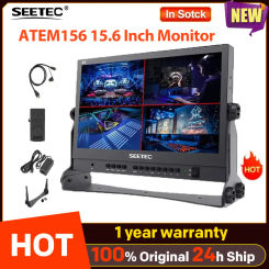 SEETEC ATEM156 15.6 Inch Monitor Live Streaming Broadcast Director with 4HDMI Cable-Compatible In/ Output for blackmagic ATEM