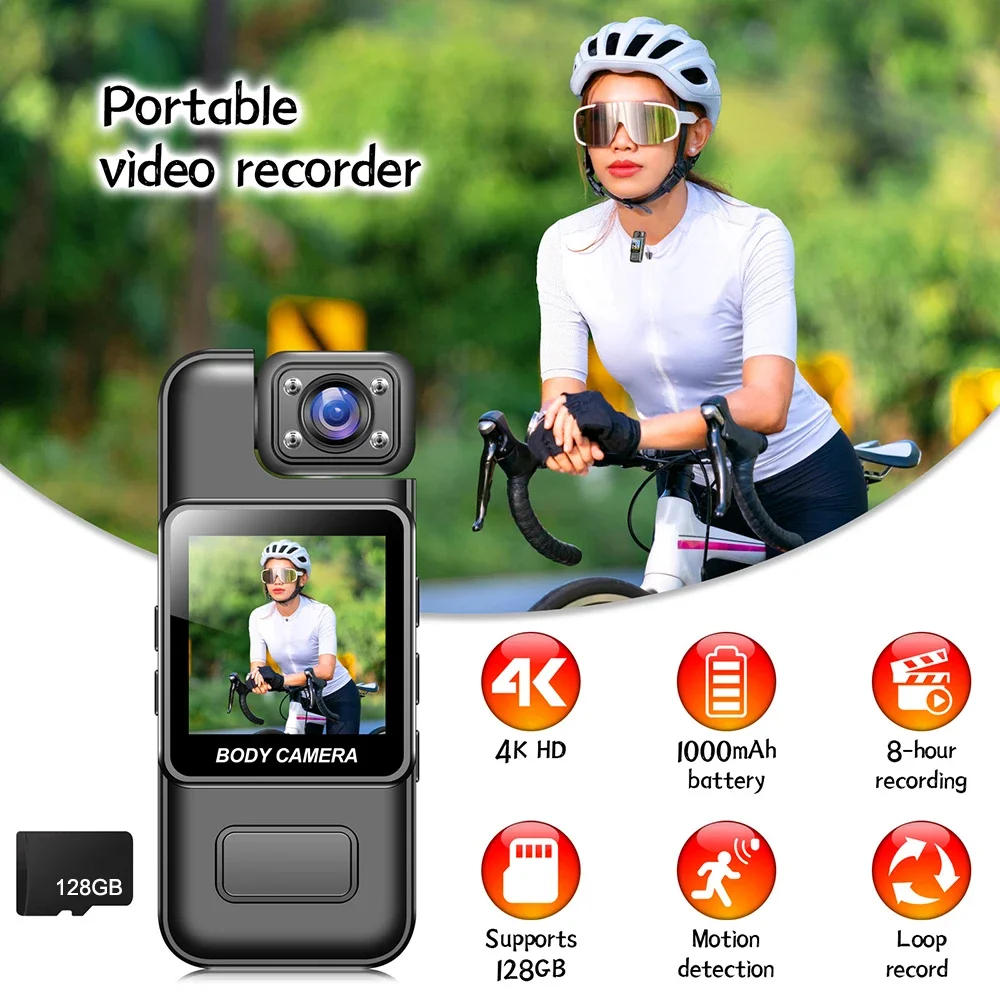 Description Picture 6 of itemUltra HD 4K Wifi Camera Digital Video Mini Portable Handheld Law Enforcement Recorder 180° Rotatable Lens Outdoor Sports Camera