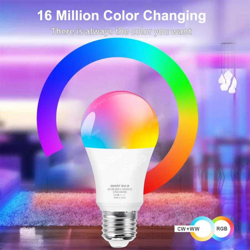 Description Picture 2 of itemTuya Wifi/Bluetooth Smart Led Light Bulb Alexa Led Lamp E27 RGB 110V 220V Smart Lamps Spotlight For Google Assisant Smart Life