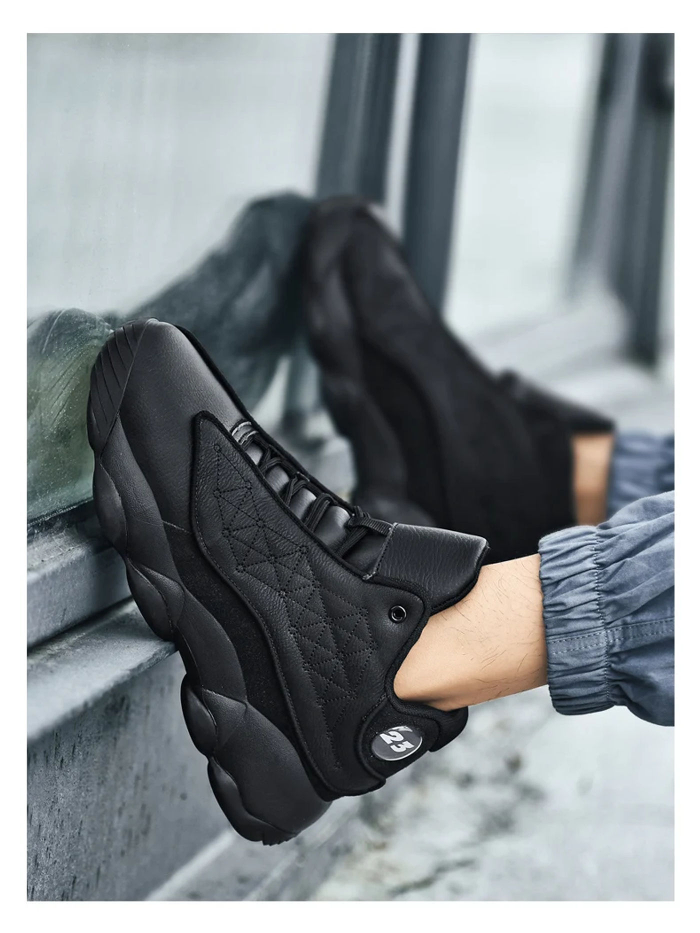 Description Picture 4 of itemBasketball Shoes Big Size Men's Fashion Shoes Running Shoes Tennis Shoes Basketball Walking Jogging Shoes Anti-Slip Wear
