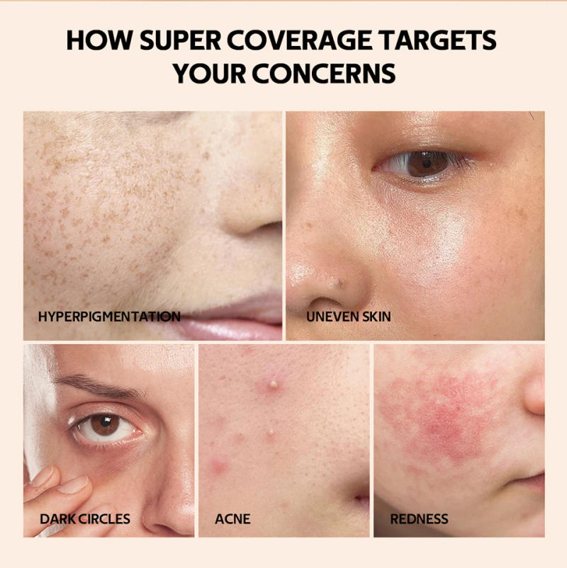 Description Picture 5 of itemSuper Coverage Concealer Multi-Use Cream Oil Free Long Lasting Hydrating Cover Contour Highlight and Retouch Face Makeup