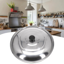 Stainless Steel Lid Pot Cover Saucepan Wok Frying Milk Pan Casserole Lid 32cm Cookware Accessories And Parts Replacement