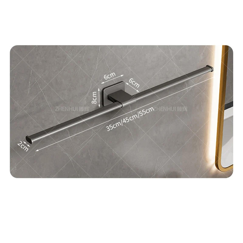 Description Picture 6 of itemCreative Black Metal Aluminum Towel Bar Toilet Paper Towel Rack Living Room Coat Hook Bathroom Accessories Towel Clothes Shelf