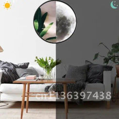 LED Bathroom Mirror Wall-Mounted Vanity Shaving Mirror Light Moon-Shaped For Home Decorative Supplies 24cm 1pc RecabLeght