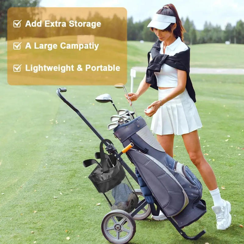 Description Picture 3 of itemGolf Accessory Bag Mesh Lightweight Golf Storage Bags For Men Breathable Golf Bag Golf Push Cart Accessories Closure Push Cart
